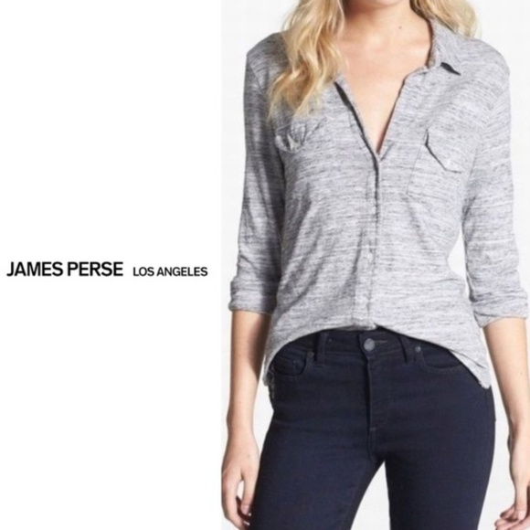James Perse Tops - James Perse Space Dyed Buttondown Shirt